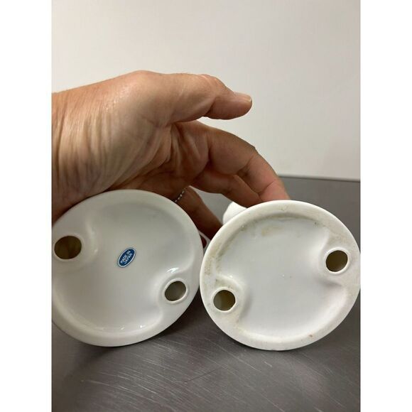 🌼5for$25🌼Vintage Christmas Japanese Fine Porcelain Candleholders Gold Trim - Picture 3 of 7